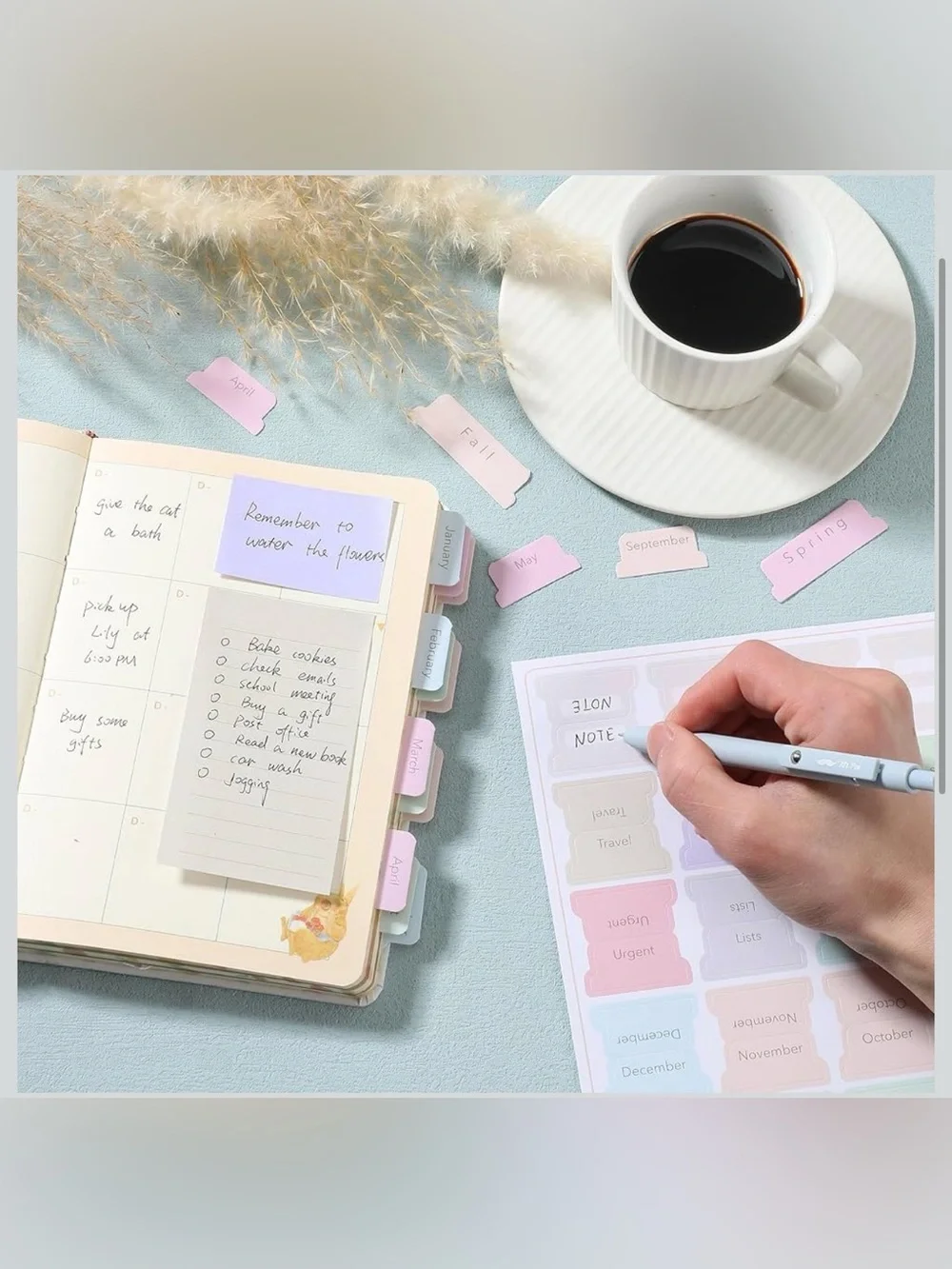 Monthly & Seasonal Labels - Planner Tabs Sticker Set